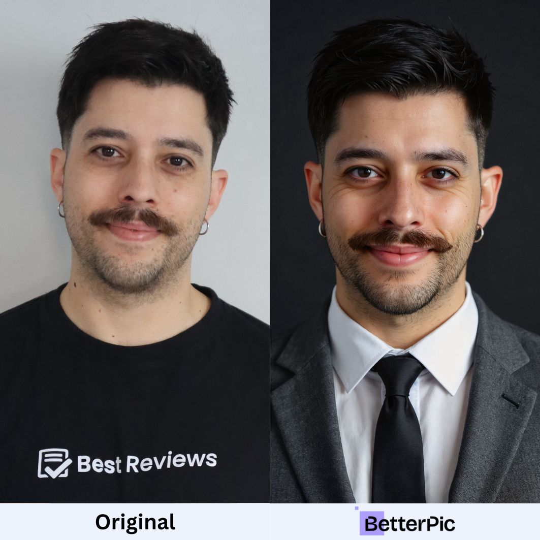 AI business headshots example close up