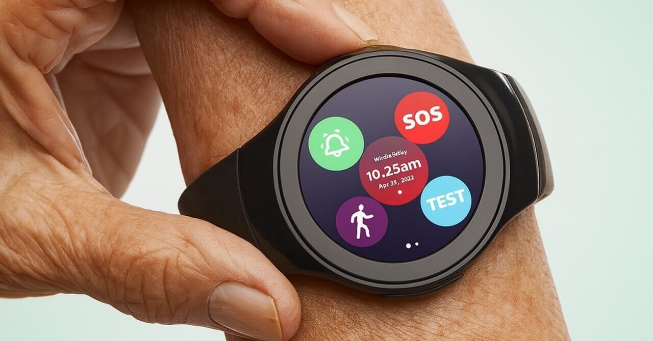 Close-up of a senior using MGMove