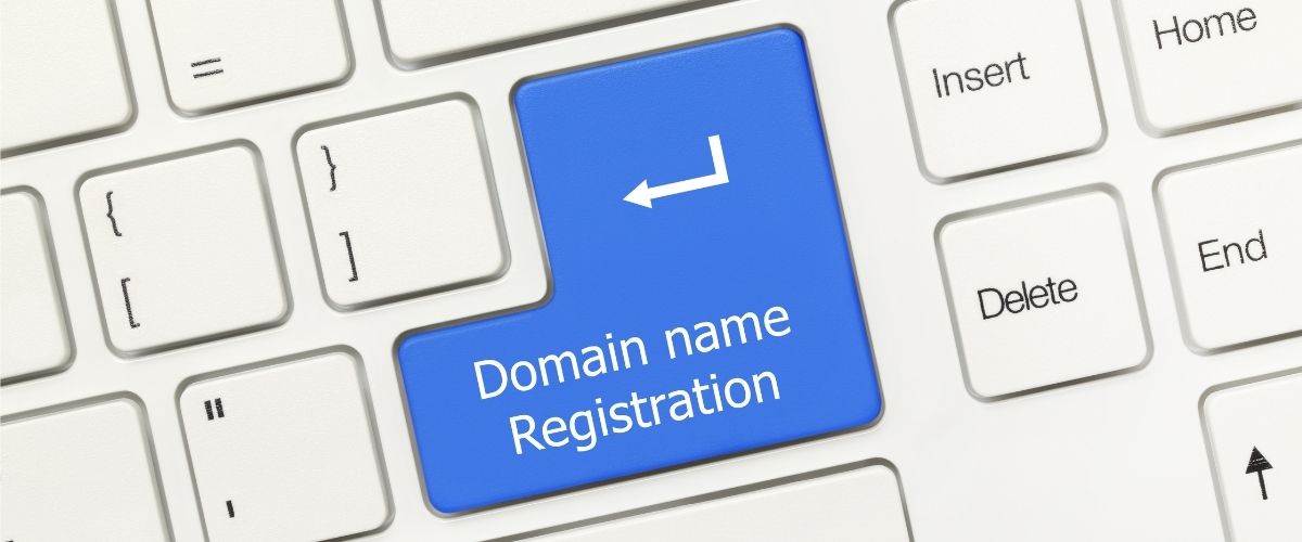 Domain registration keyboard