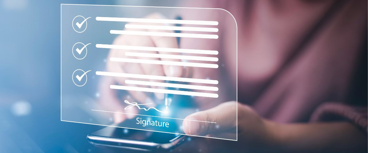 Signing a document digitally