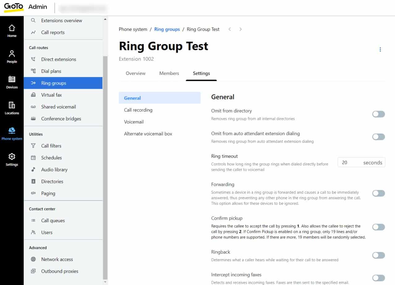 GoTo Connect ring groups