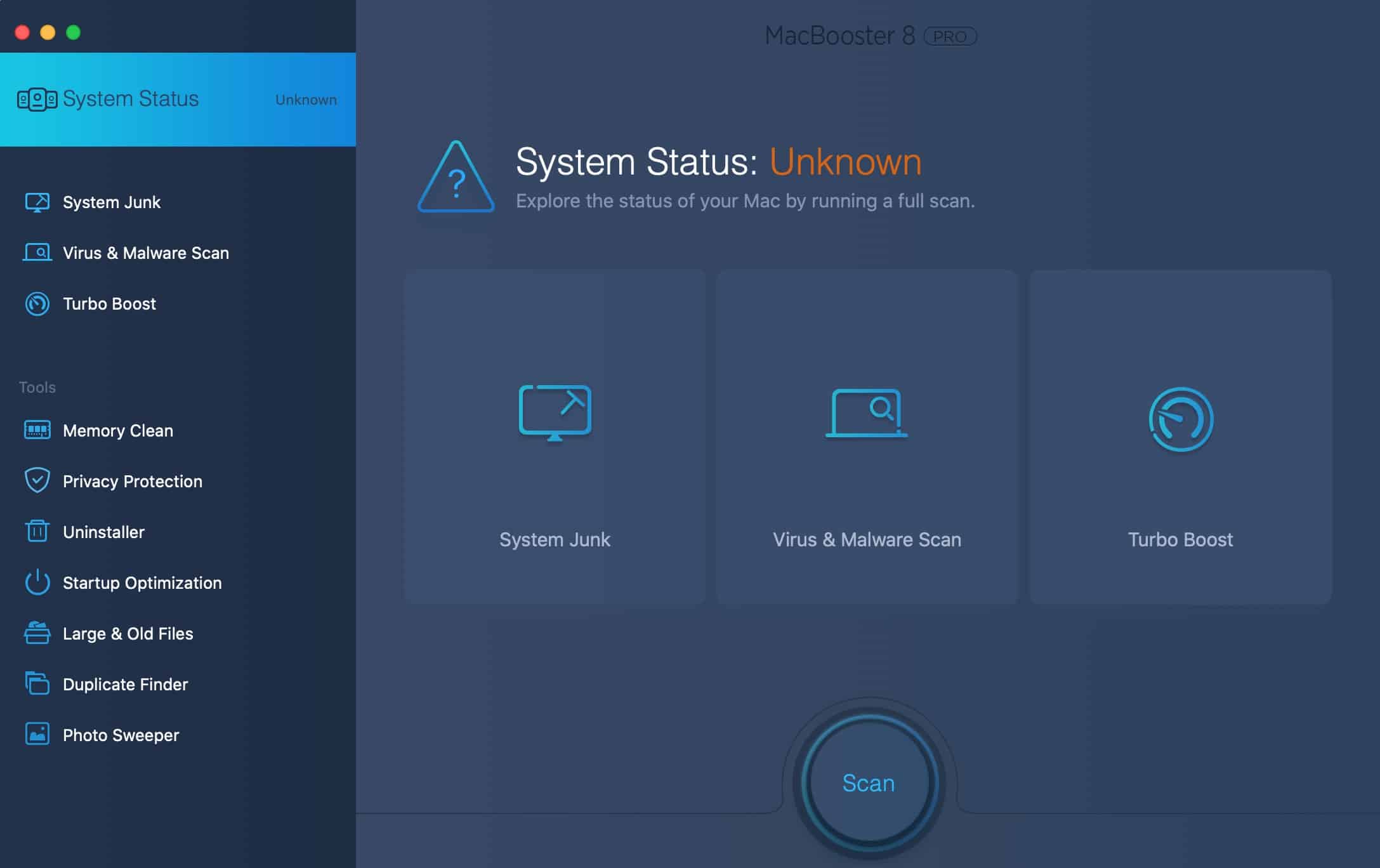 MacBooster dashboard