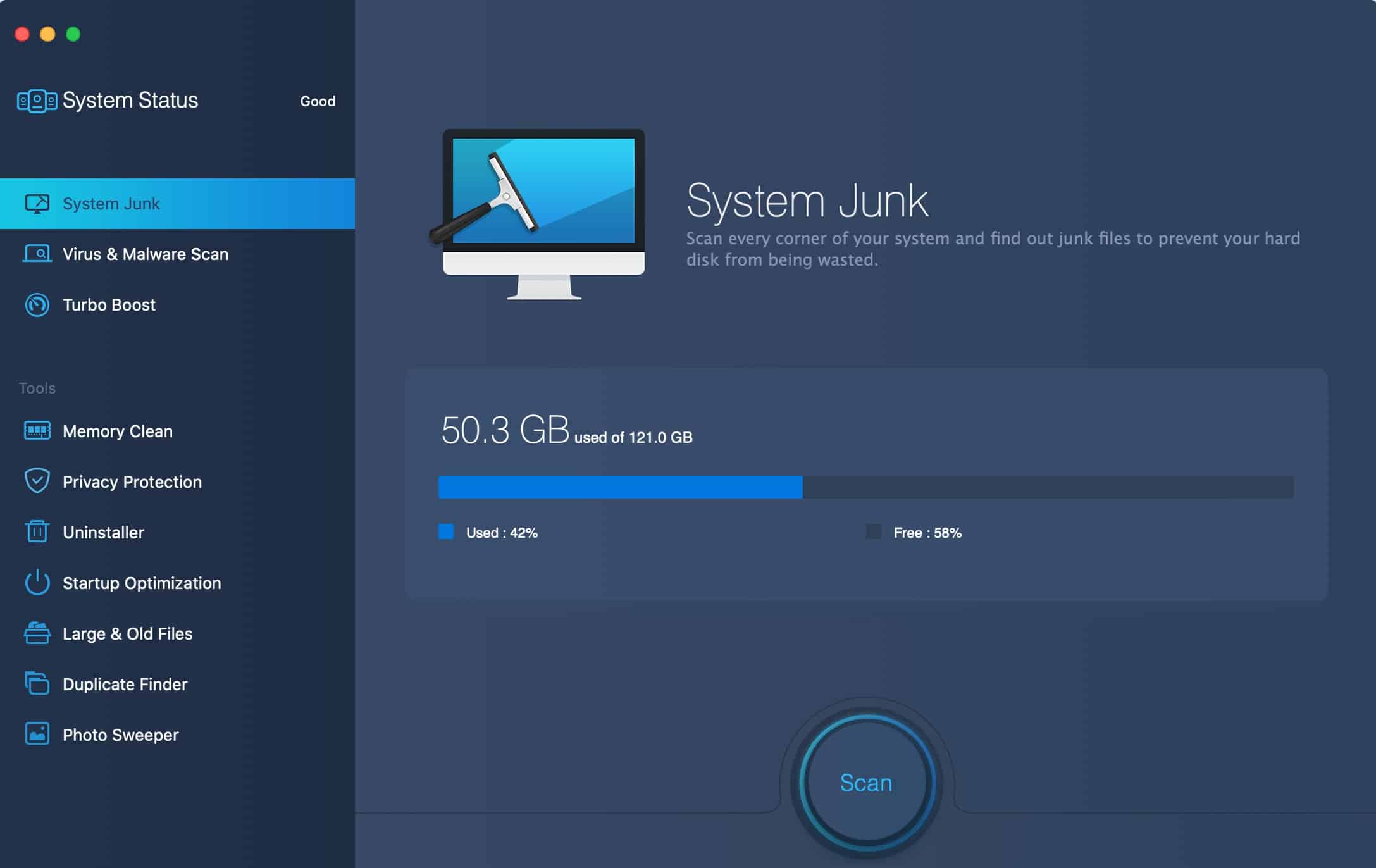 MacBooster system junk