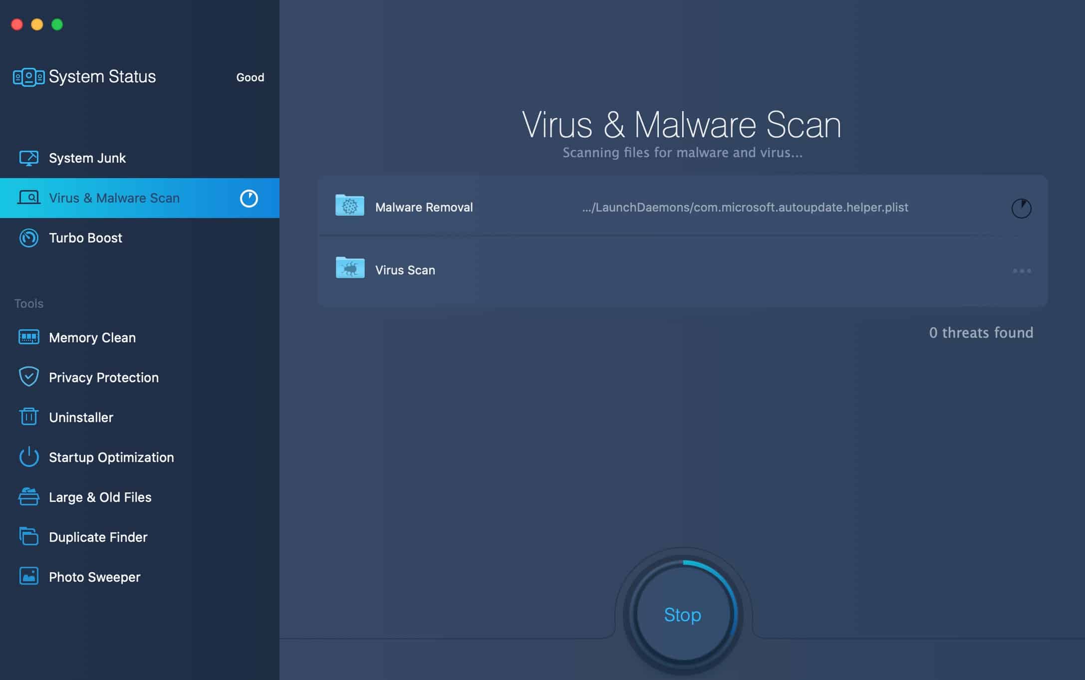 MacBooster virus and malware scan