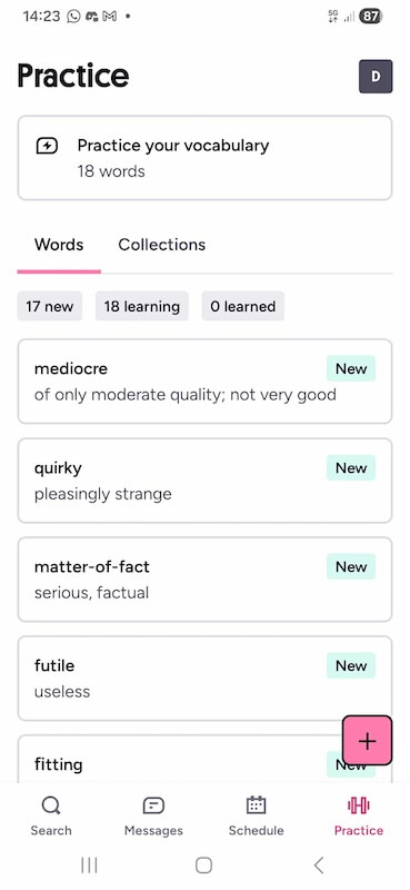 Preply Vocab Exercise