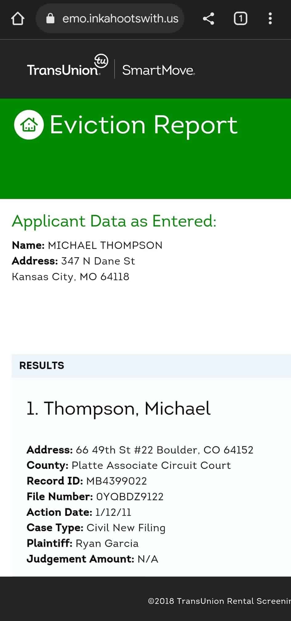 SmartMove mobile website