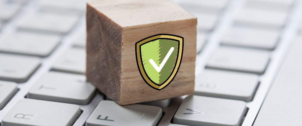 Protective shield on a computer