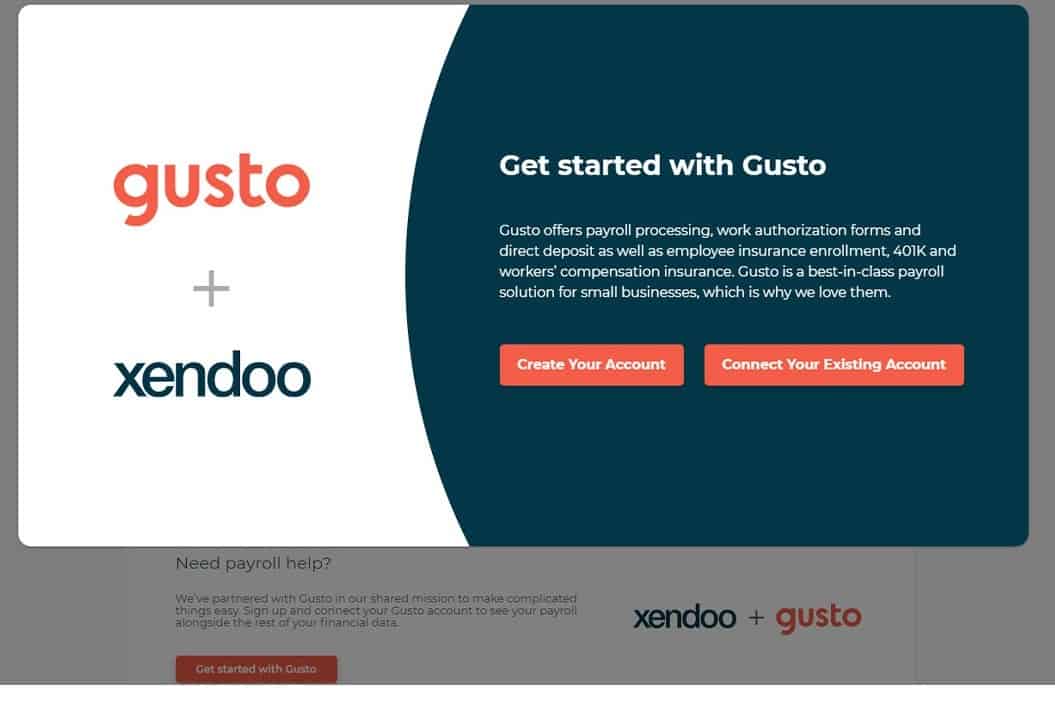 xendoo gusto payroll integration