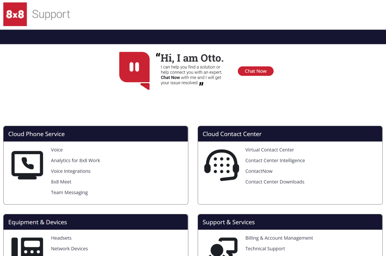 8x8 customer support