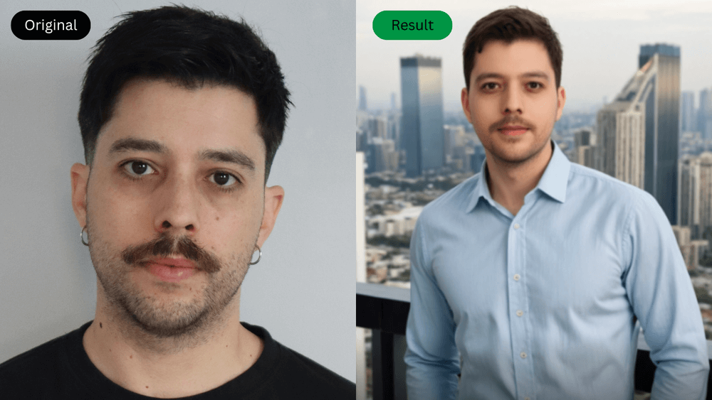 AIEASE AI Headshot Result Example