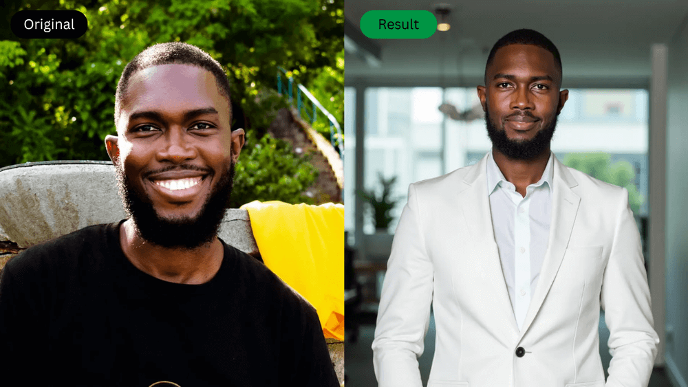 AI SuitUp AI Headshot Result Example