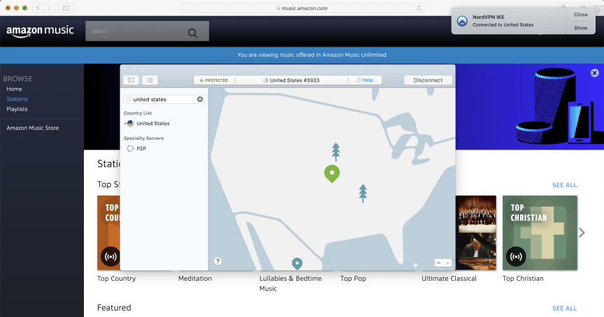 Unblocking Amazon Music Unlimited