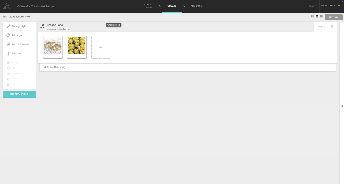 Animoto slideshow maker