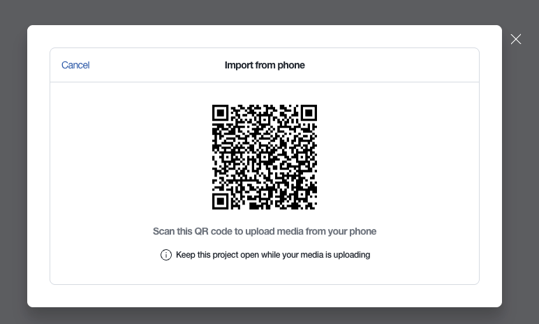 Animoto upload media from phone