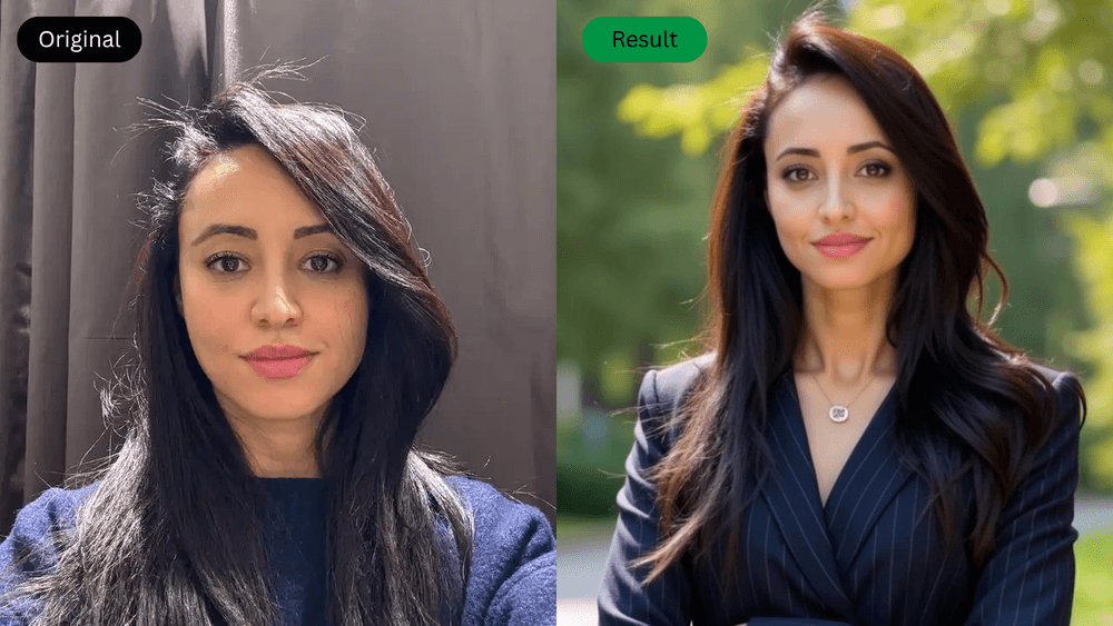 Aragon AI Headshot Result Example