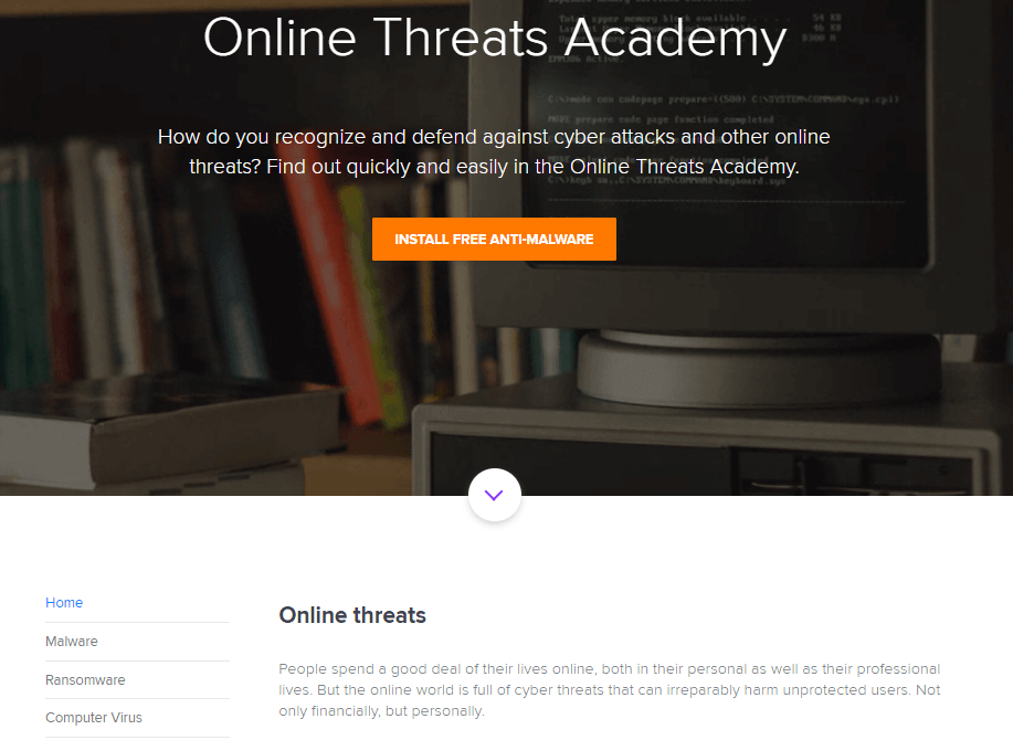Avast Free Antivirus support online threats academy