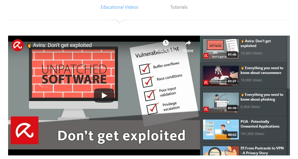 Avira Free Antivirus videos and tutorials