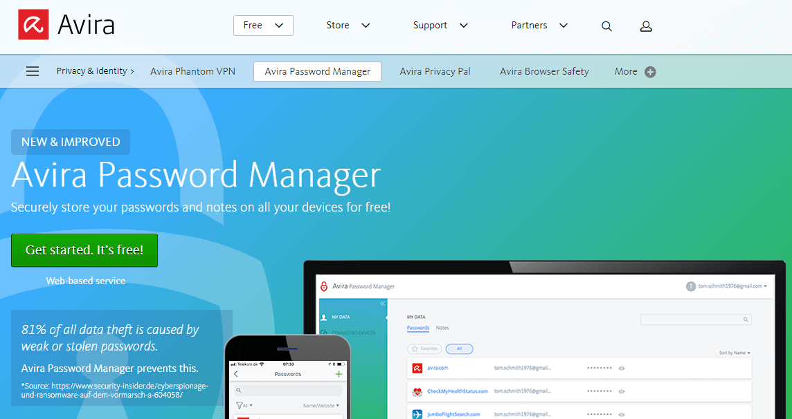 Avira Password Manager.com