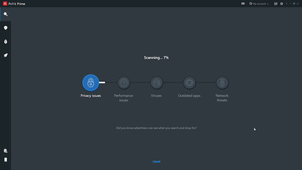 Avira Prime smart scan