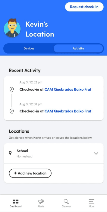 Bark app location sharing