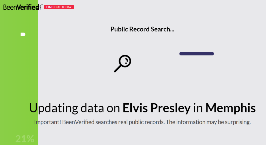 BeenVerified search bar