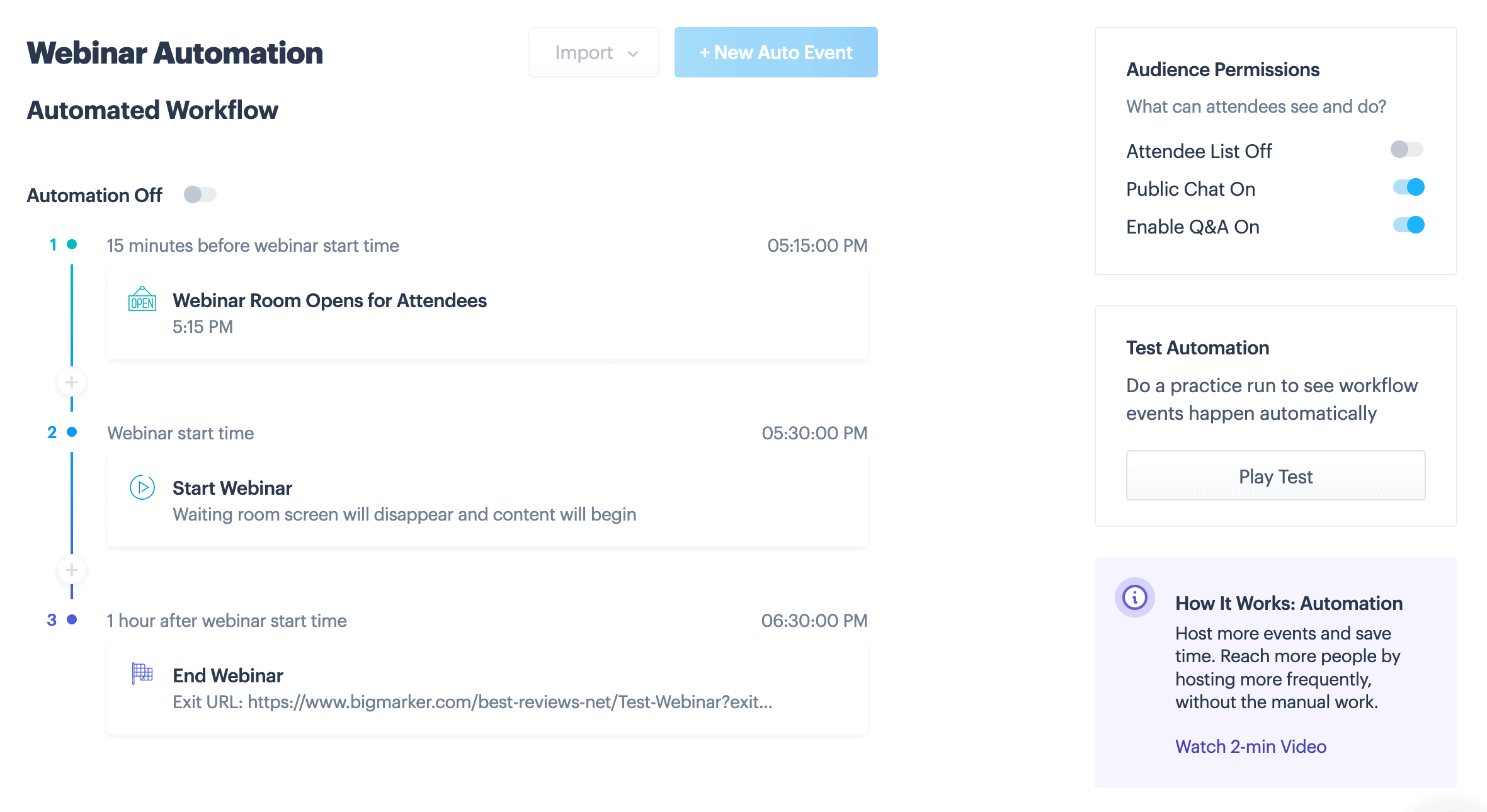 BigMarker automation