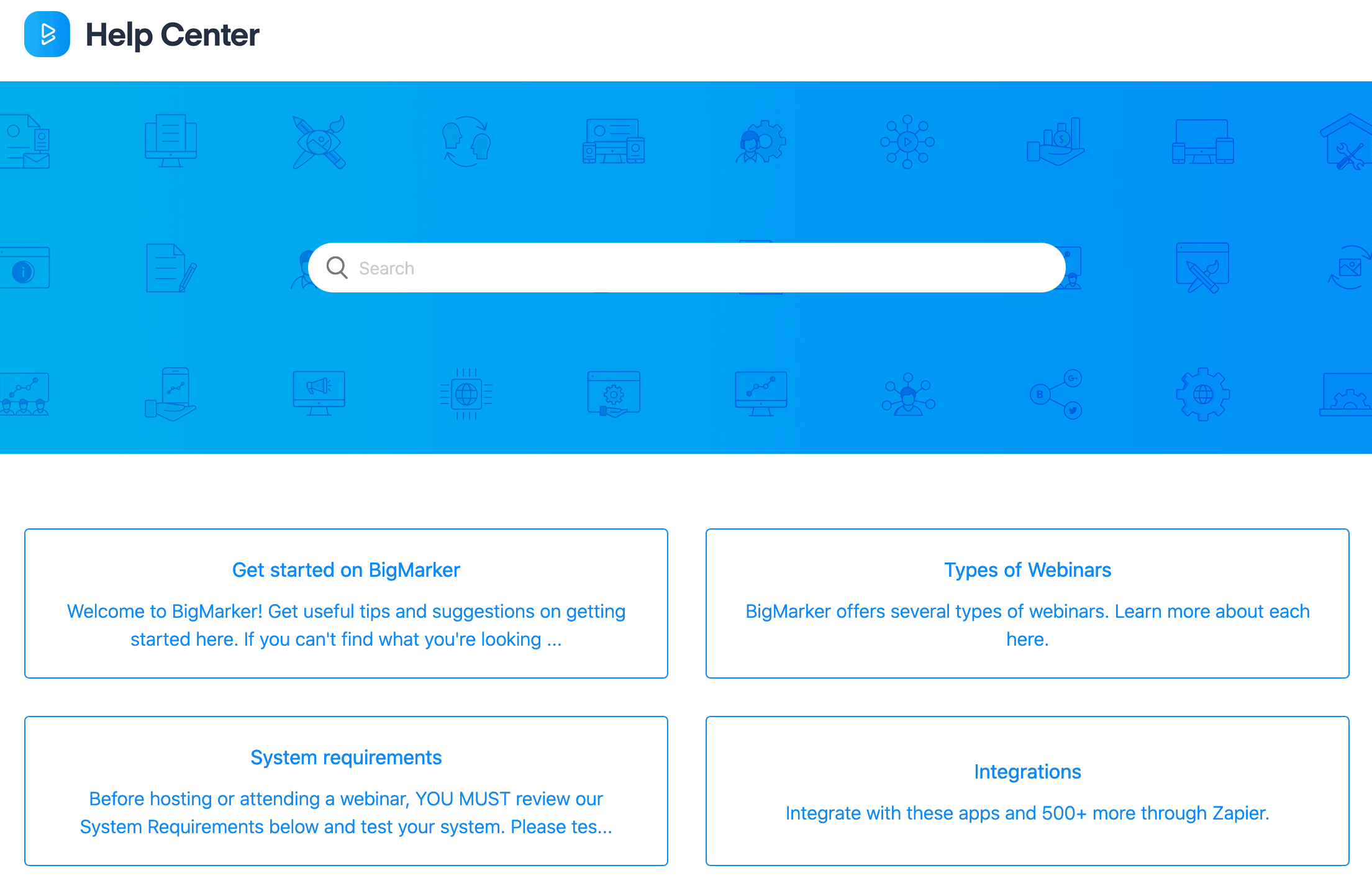 BigMarker help center