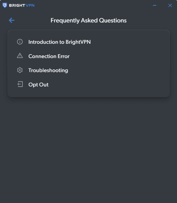 Bright VPN faq