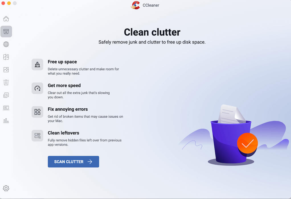 CCleaner clean clutter explanations