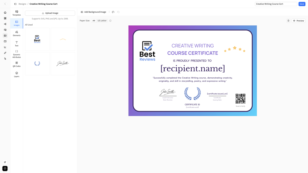 Certifier certification design