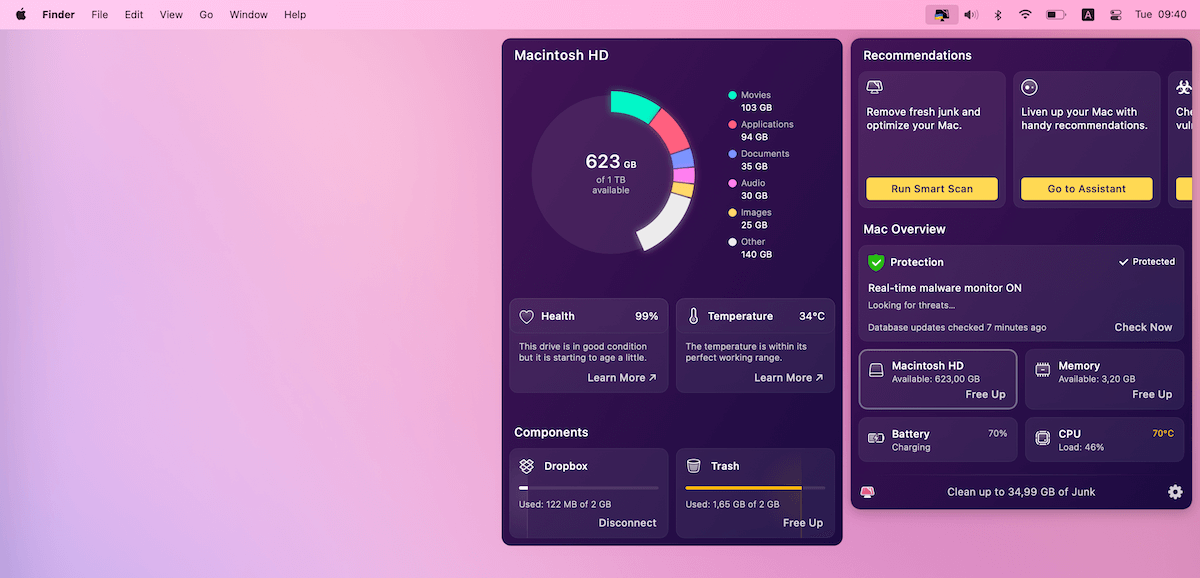 CleanMyMac X interface
