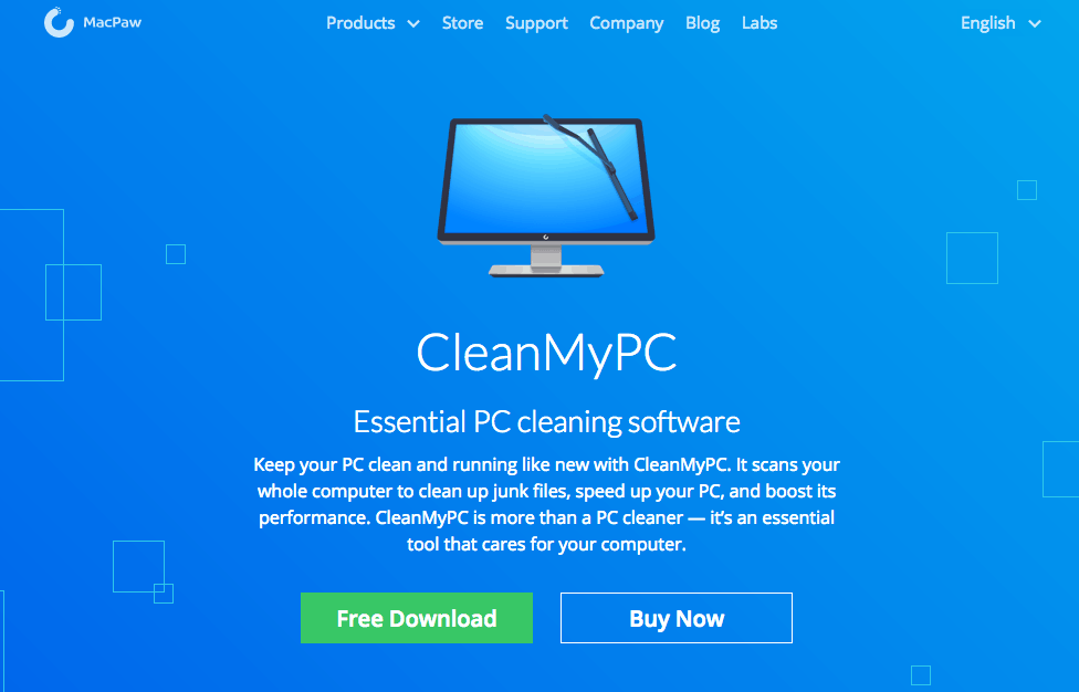 CleanMyPC website