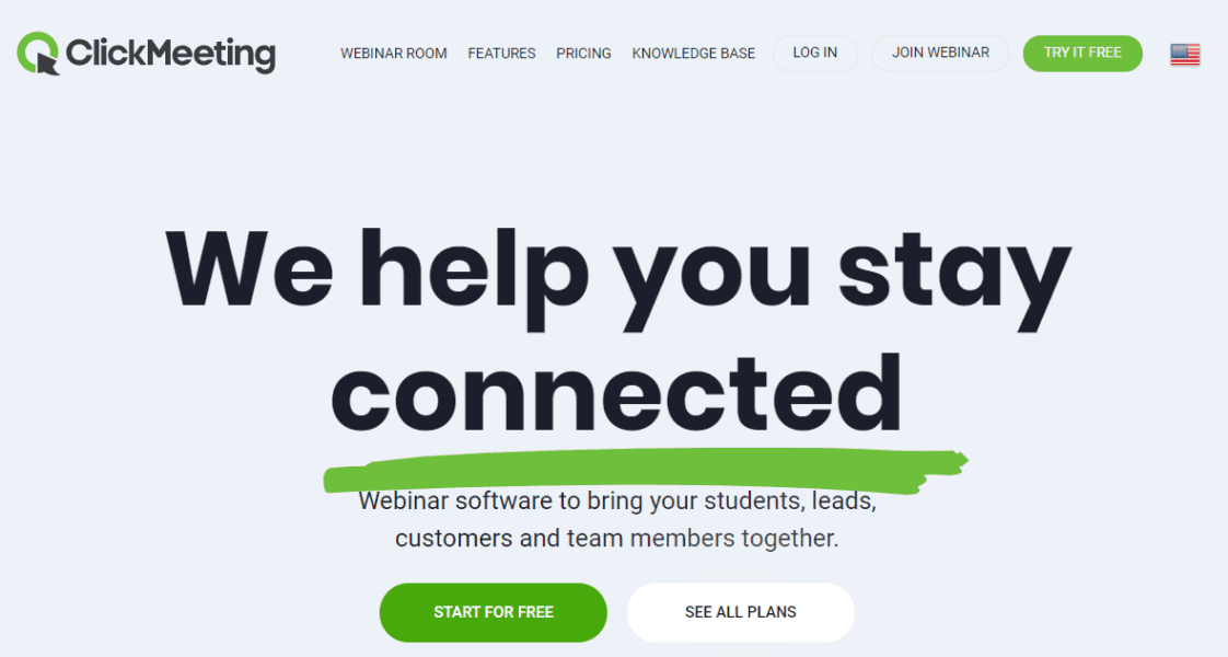 ClickMeeting website