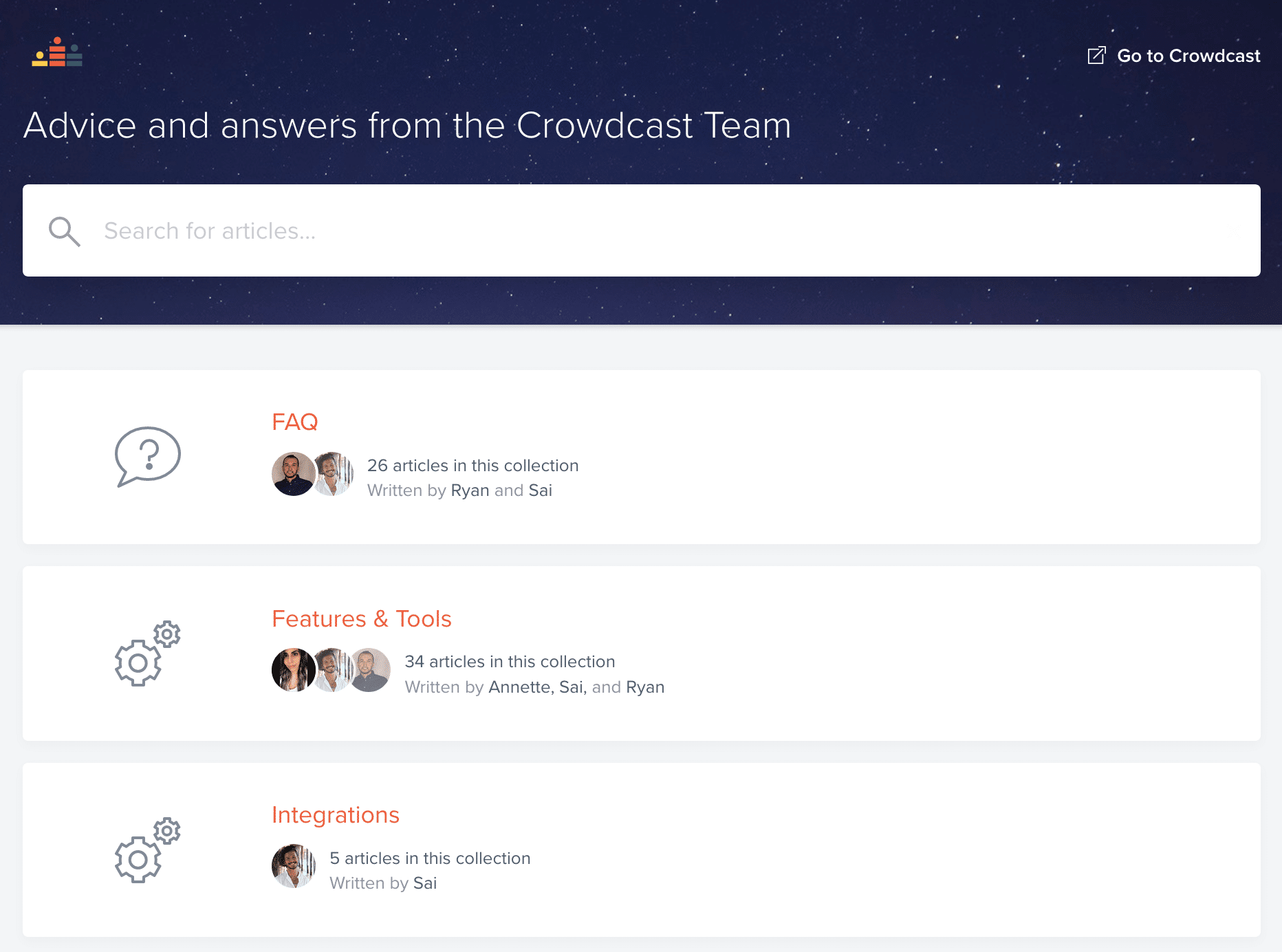 Crowdcast documentation
