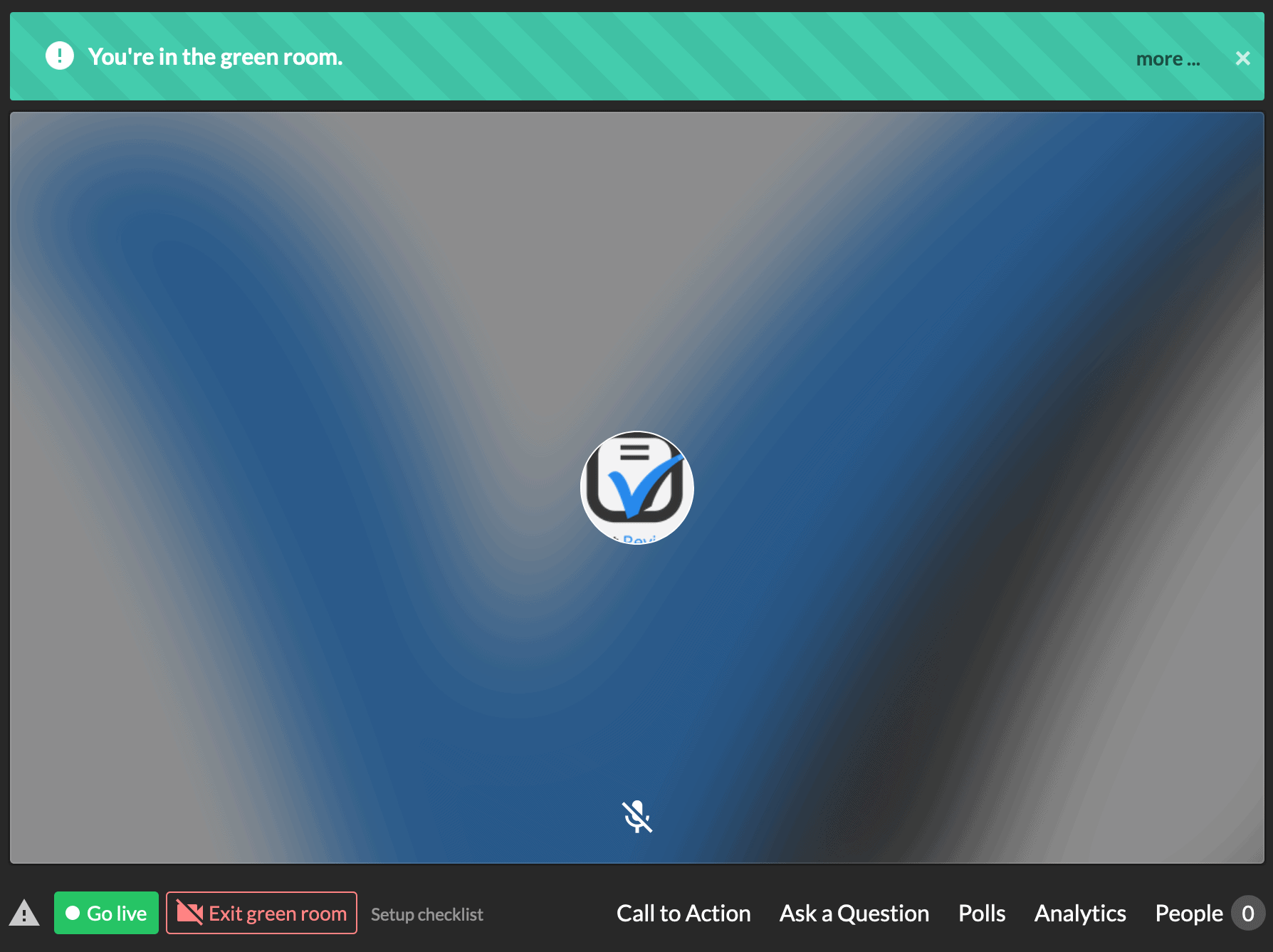 Crowdcast green room