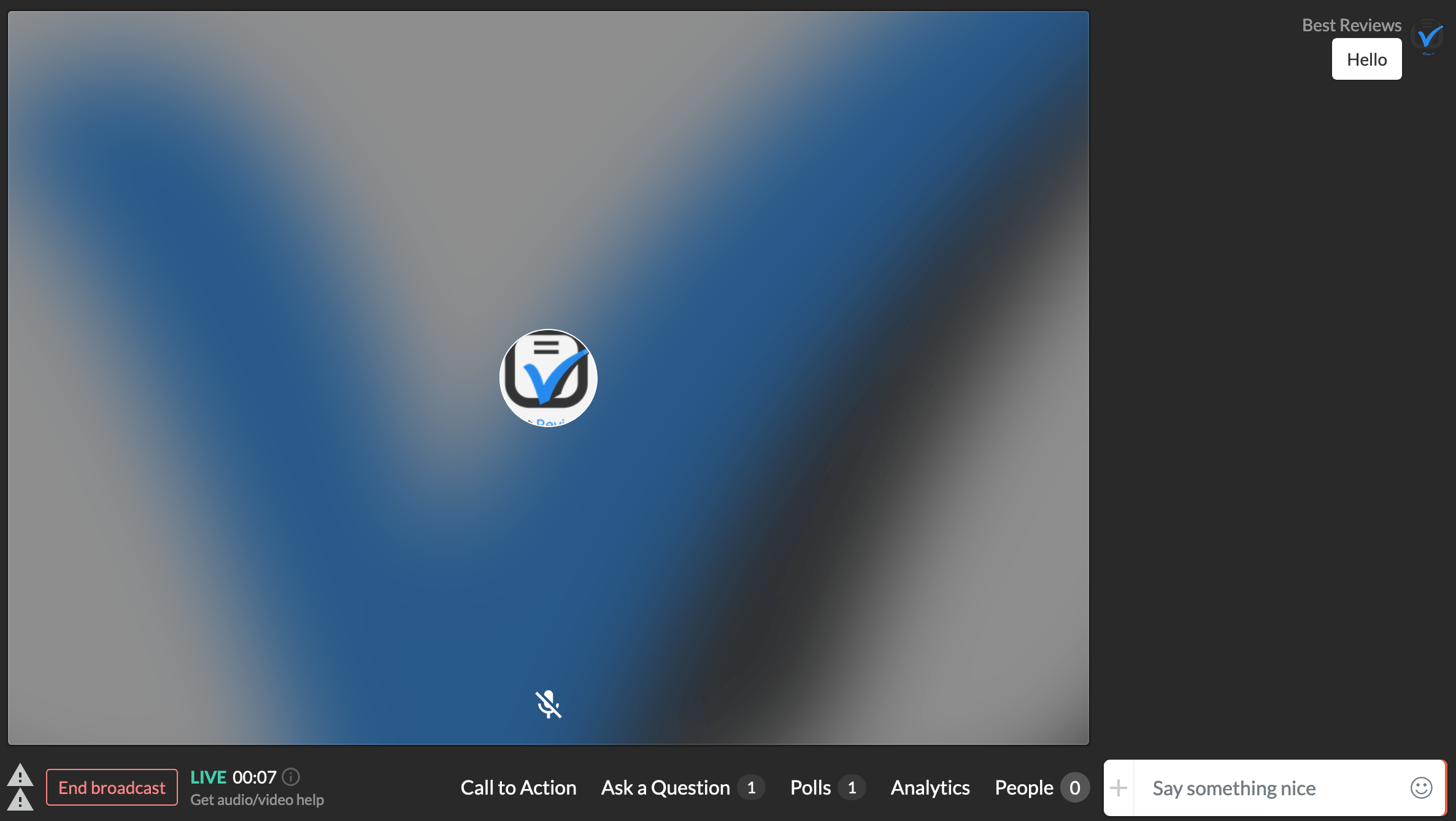 Crowdcast live webinar