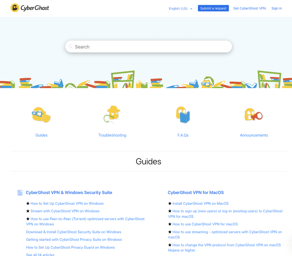 CyberGhost VPN customer support
