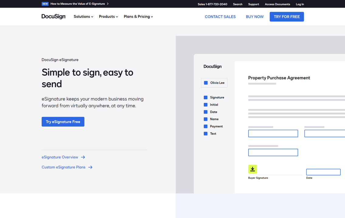 DocuSign website