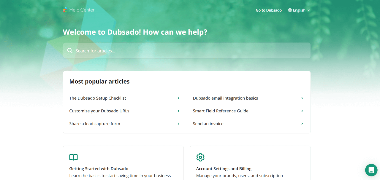 Dubsado help center