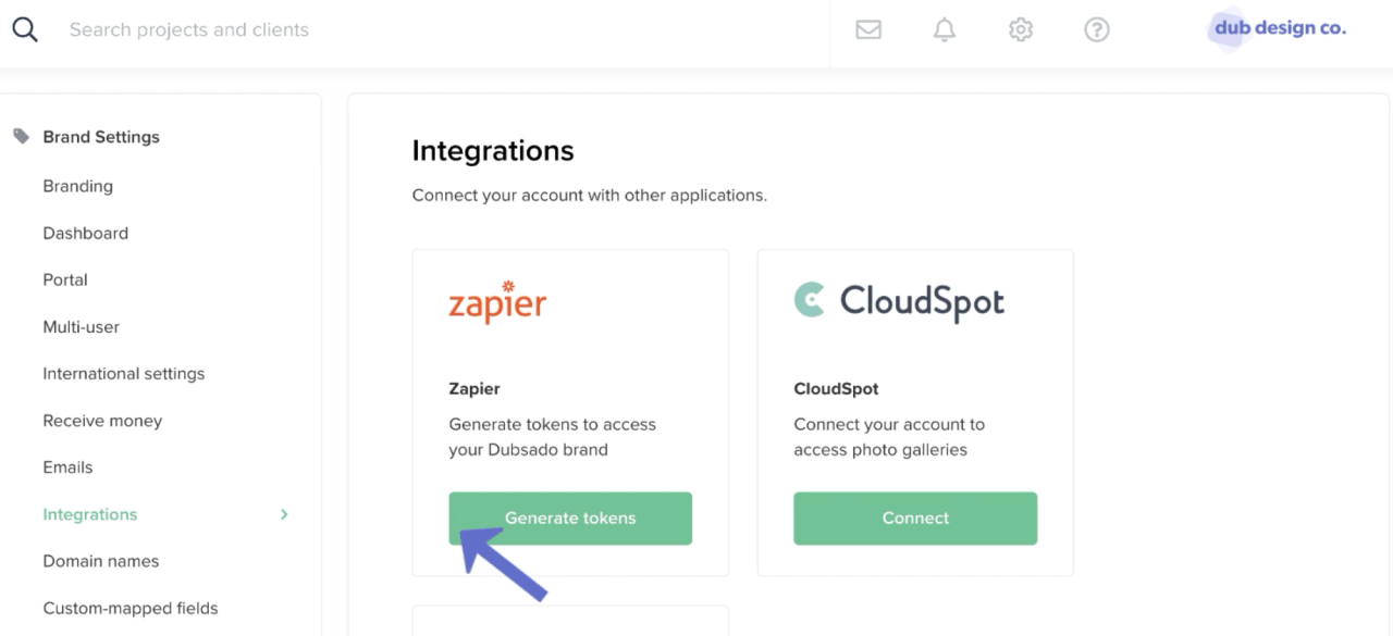 Dubsado integrations