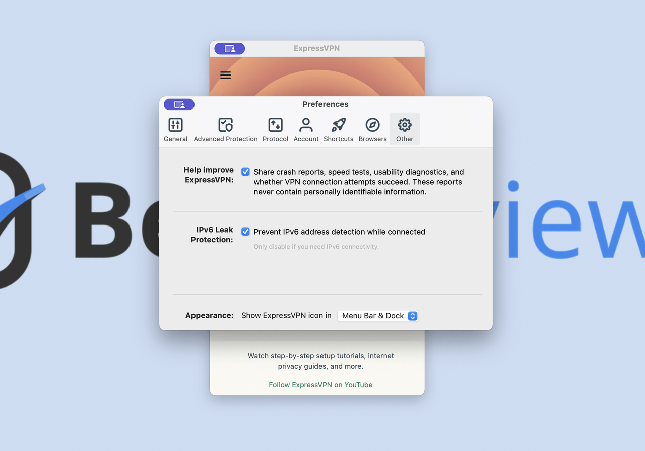 ExpressVPN IPv6 leak protection