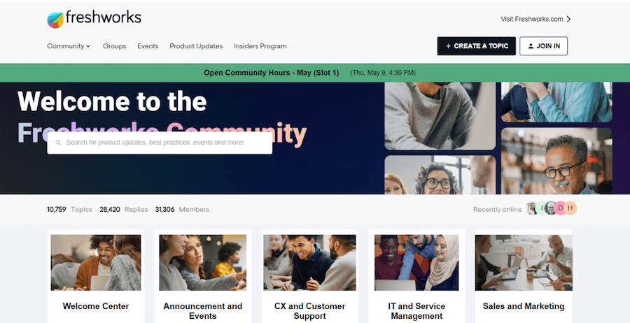Freshchat community forum