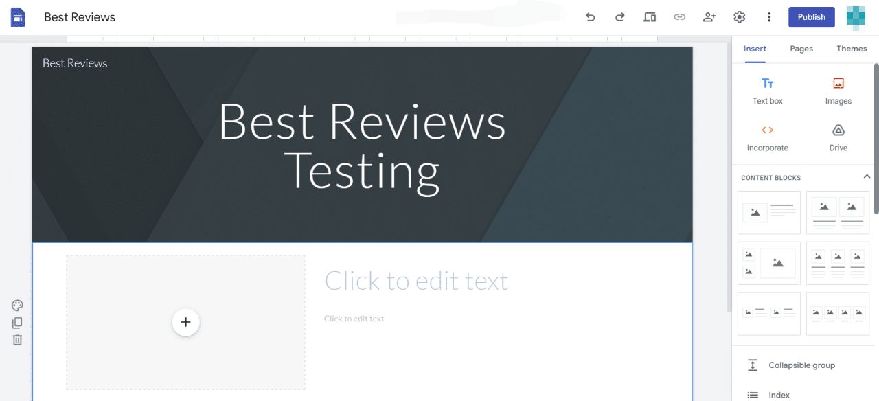 Google Workspace Google Sites