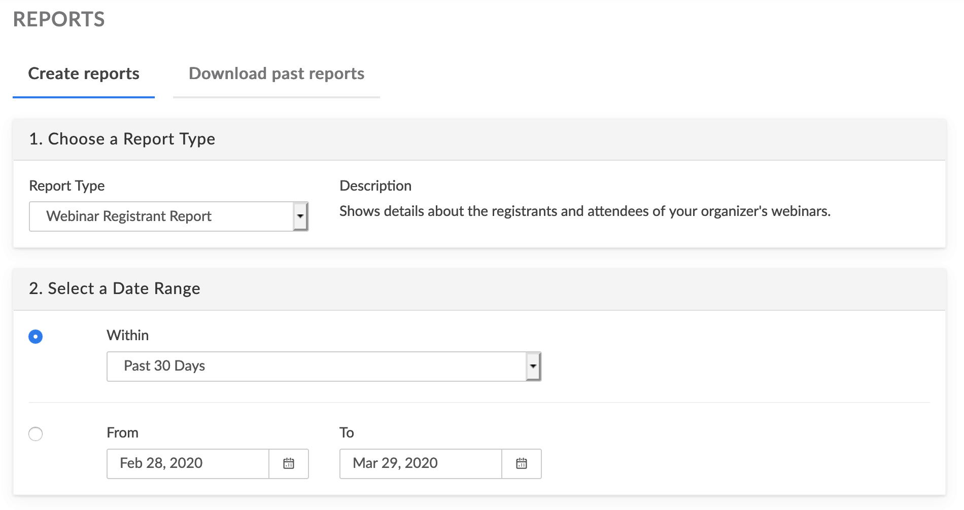 GoToWebinar admin reports