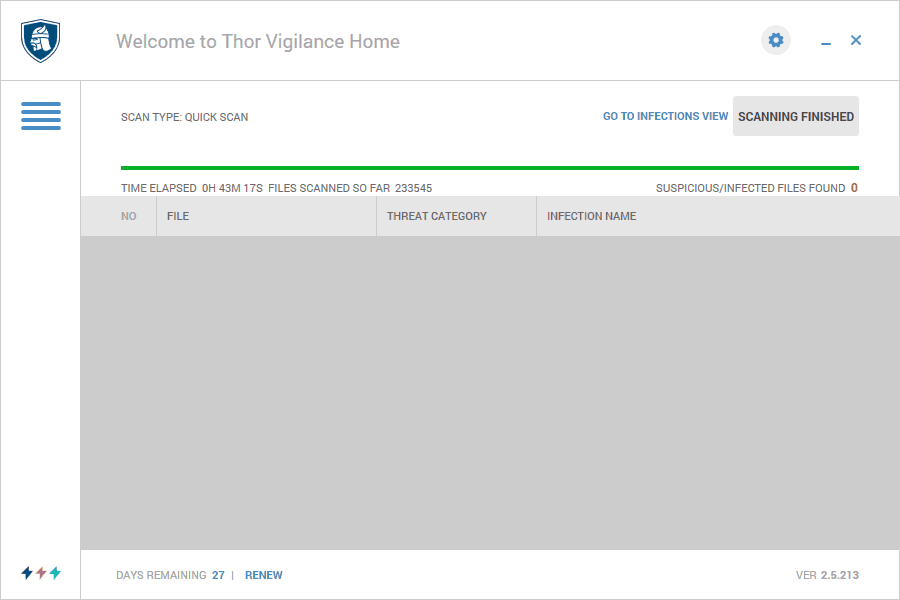 Heimdal Security Thor Home Premium quick scan
