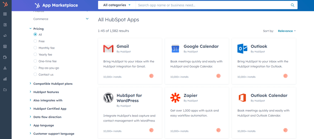 HubSpot integrations