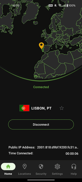 IPvanish android connection