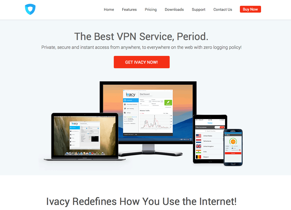 Ivacy website