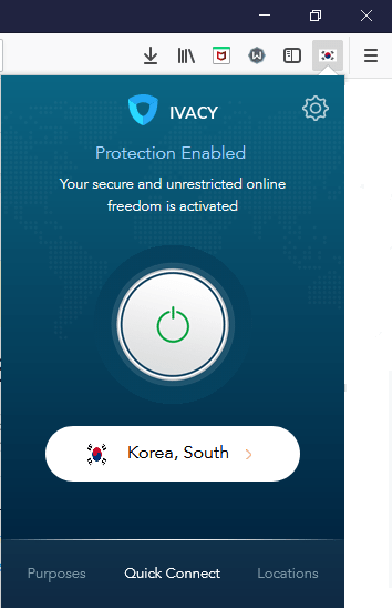 Ivacy Firefox extension