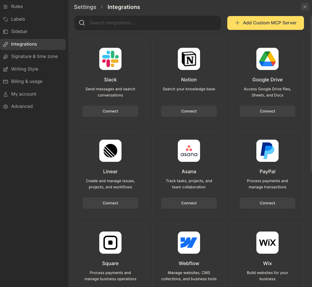 Jace AI integrations